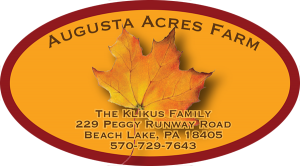 Augusta Acres Farm from Beach Lake, Pennsylvania label.