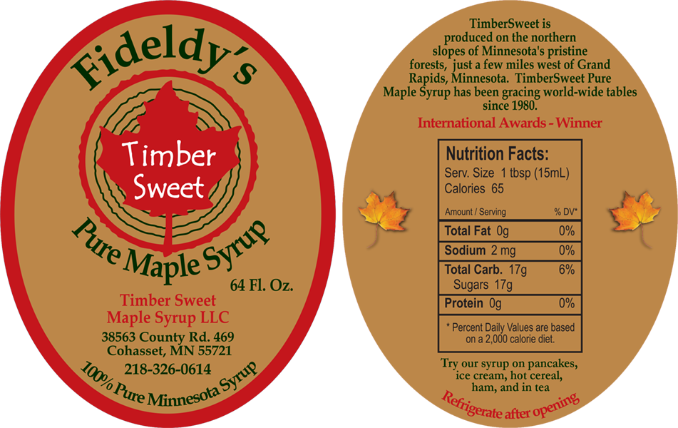 Maple Syrup Labels Templates