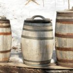 Stock syrup label background #10: Wooden Barrel for Pure Maple Syrup