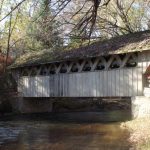 Stock syrup label background #7: Covered Bridge