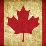 Stock syrup label background #9: Maple Leaf of Canada - Crackle Look