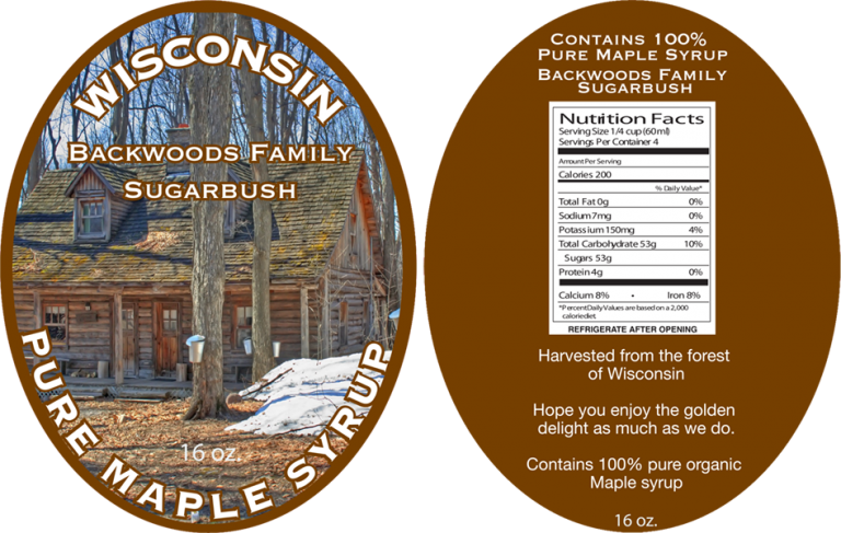 Syrup Lable Examples Maple Syrup Label Stock Designs