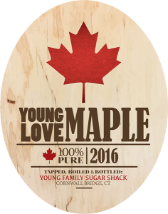 Young Love Maple: 100% Pure from Cornwall Bridge, Connecticut.