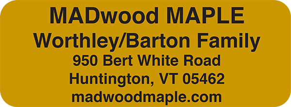 Maple Address Blocks madwood-maple-gold-address-label-0_75x2 - Maple Syrup Labels