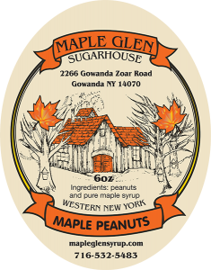 Maple Glen Sugarhouse Maple Peanuts from Western New York.